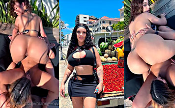 La dominicana Gianny Albania se folla a dos lesbianas