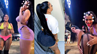 Dominican the beba berry con dos lesbianas muy calientes