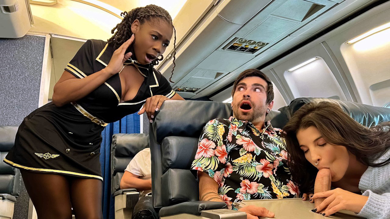 Teniendo el mejor y más sexy vuelo de su vida.