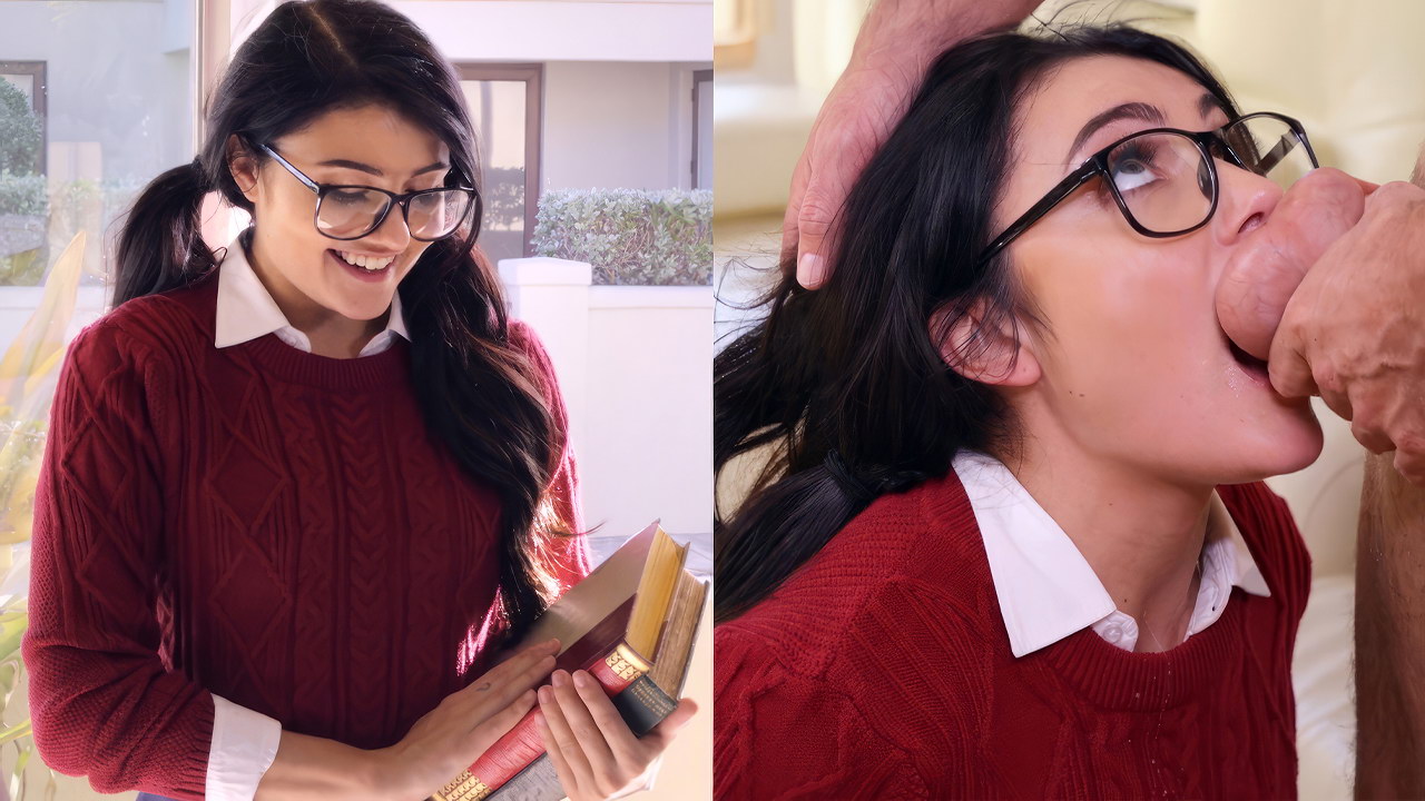 Los nerds también pueden ser zorras a las que les encantan las pollas enormes.